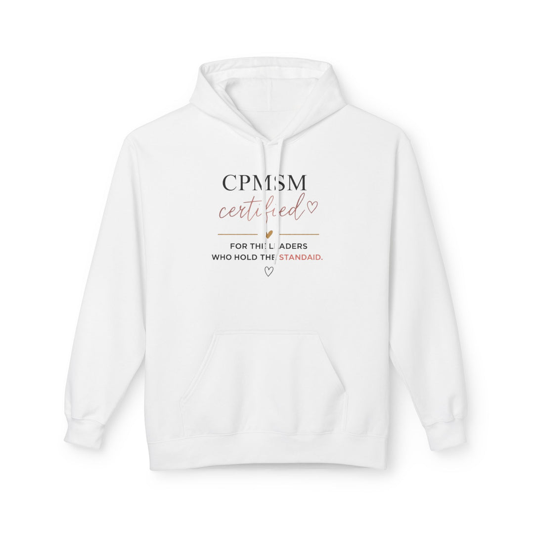 CPMSM Certified Hoodie (White) | Verified Society.Co