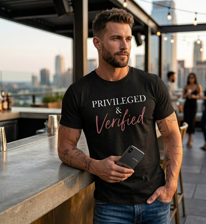 Privileged & Verified Tee (Black)  | Verified Society.Co