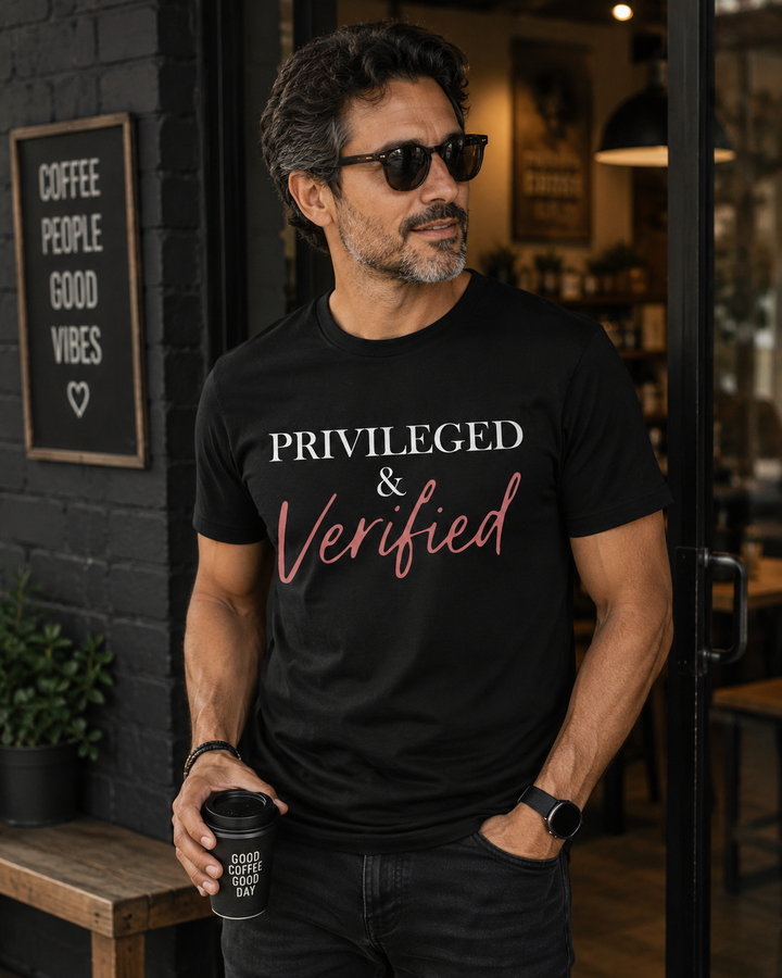 Privileged & Verified Tee (Black)  | Verified Society.Co