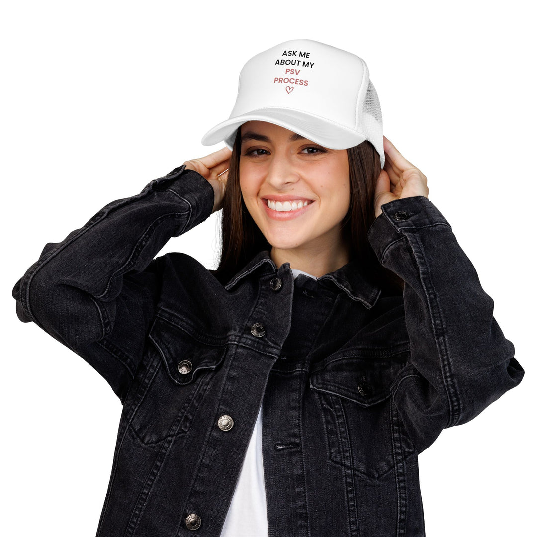 Ask Me About My PSV Process Mesh Cap (White) | Verified Society.Co