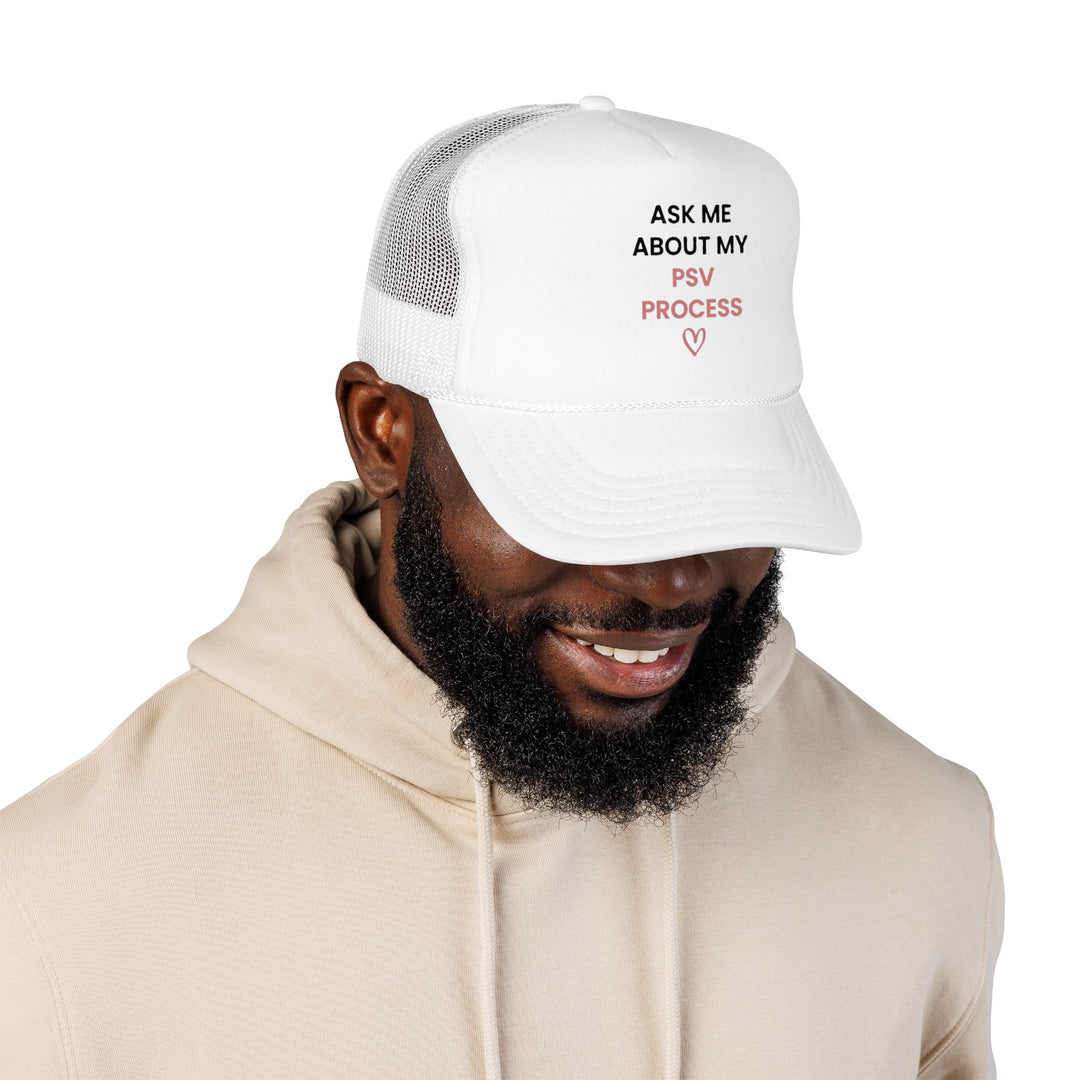 Ask Me About My PSV Process Mesh Cap (White) | Verified Society.Co