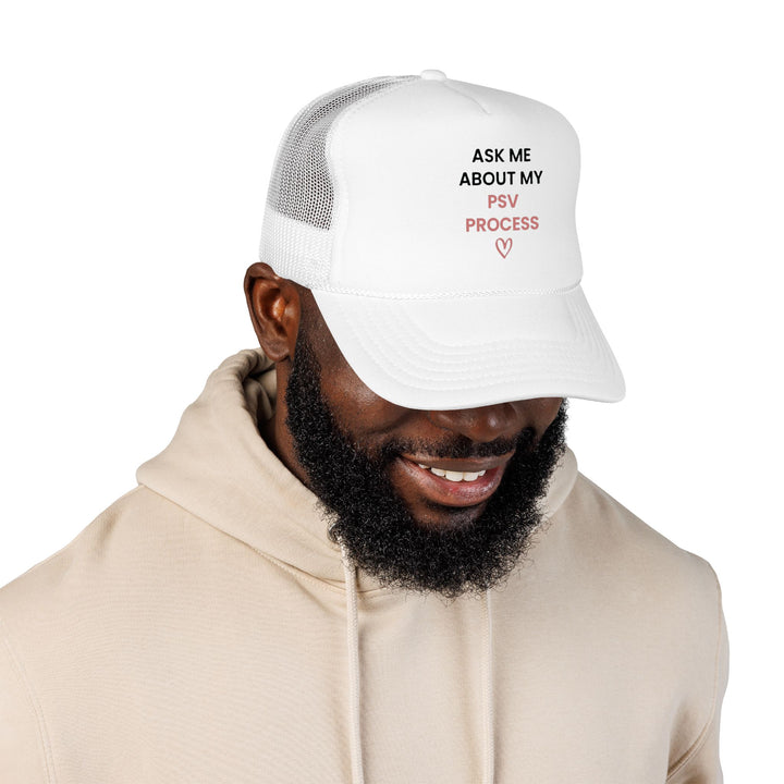 Ask Me About My PSV Process Mesh Cap (White) | Verified Society.Co