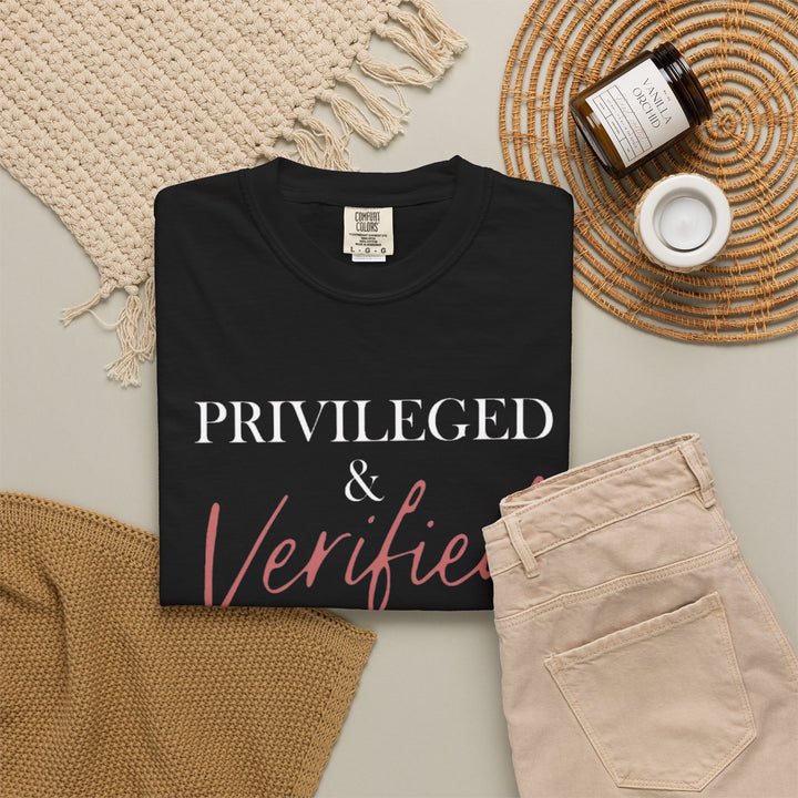 Privileged & Verified Tee (Black)  | Verified Society.Co