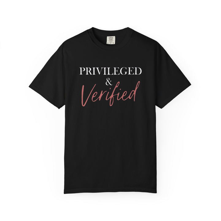 Privileged & Verified Tee (Black)  | Verified Society.Co