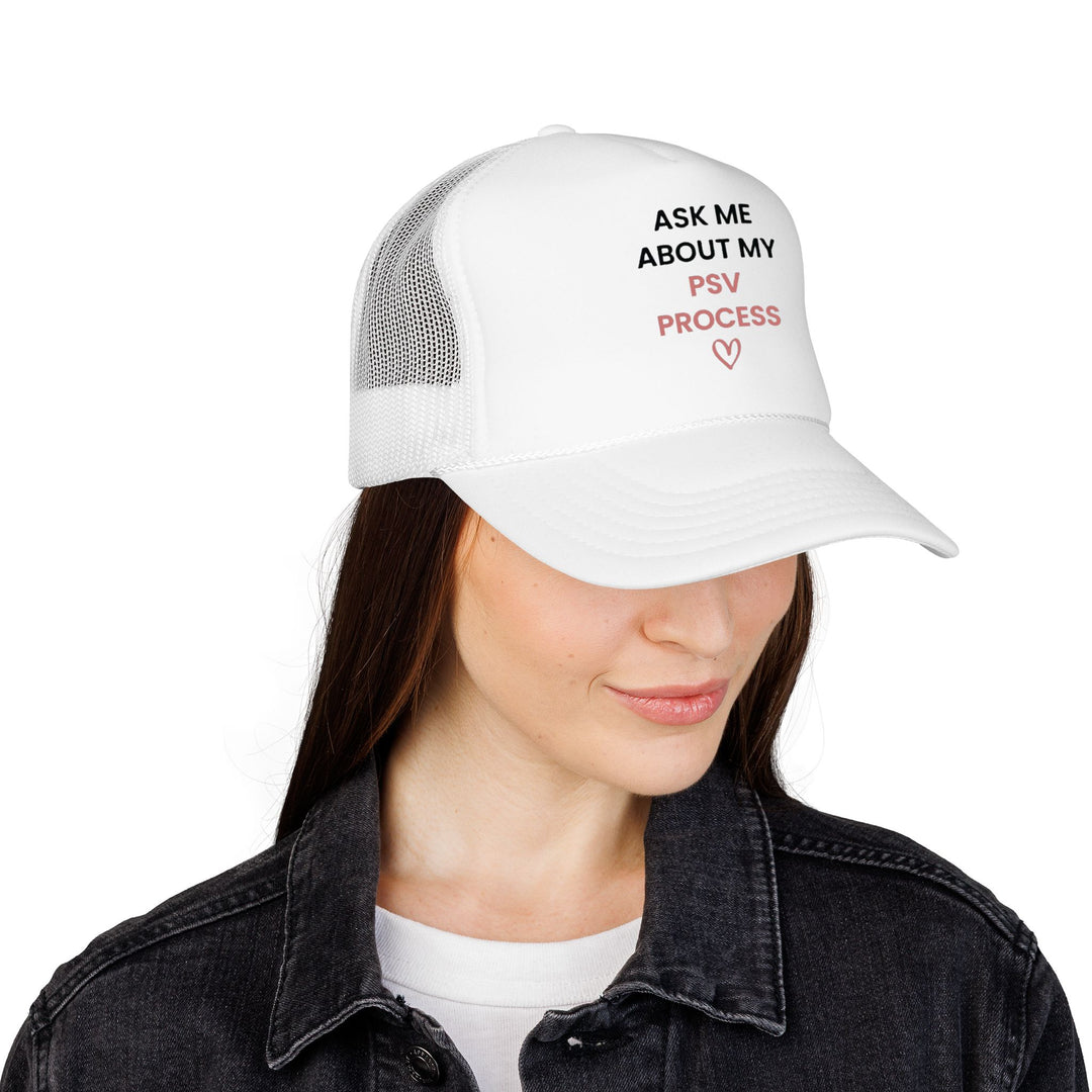 Ask Me About My PSV Process Mesh Cap (White) | Verified Society.Co