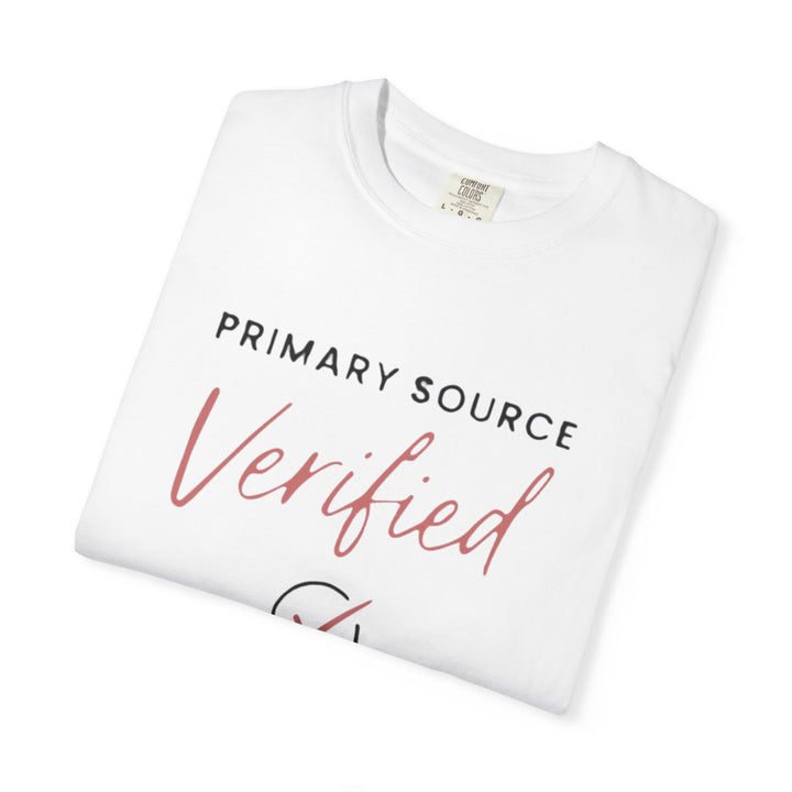 Primary Source Verified Tee (White)  | Verified Society.Co