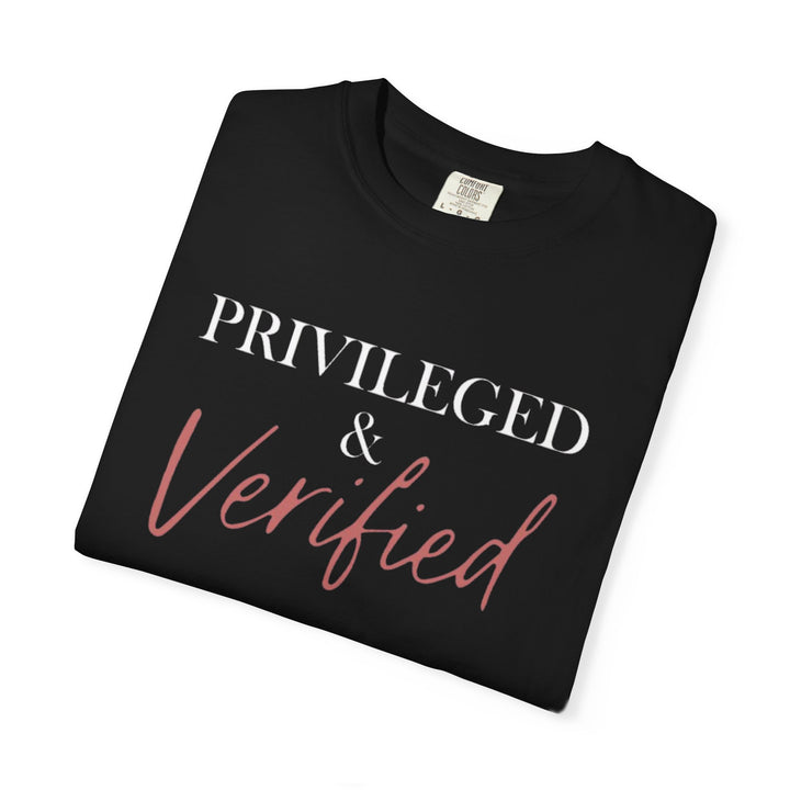 Privileged & Verified Tee (Black)  | Verified Society.Co